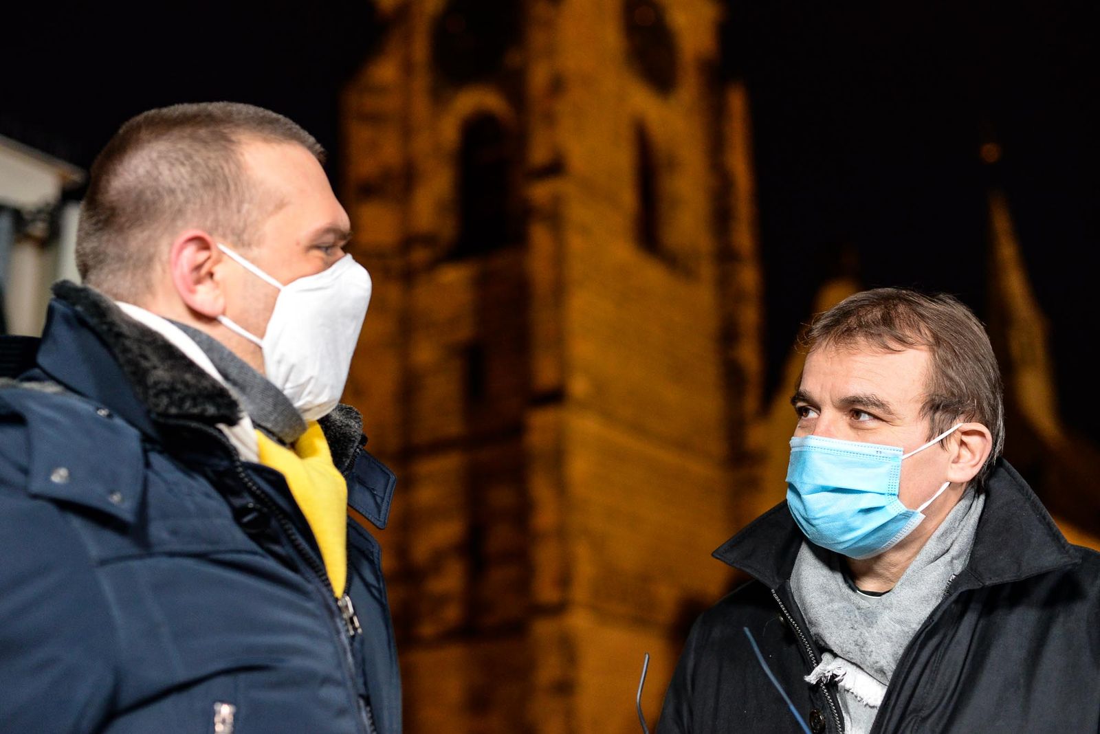 Rozsvícení vánočního stromu v Plzni (foto: M. Pecuch, 29.11.2020)