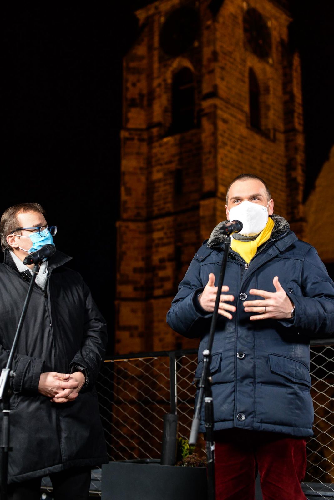 Rozsvícení vánočního stromu v Plzni (foto: M. Pecuch, 29.11.2020)