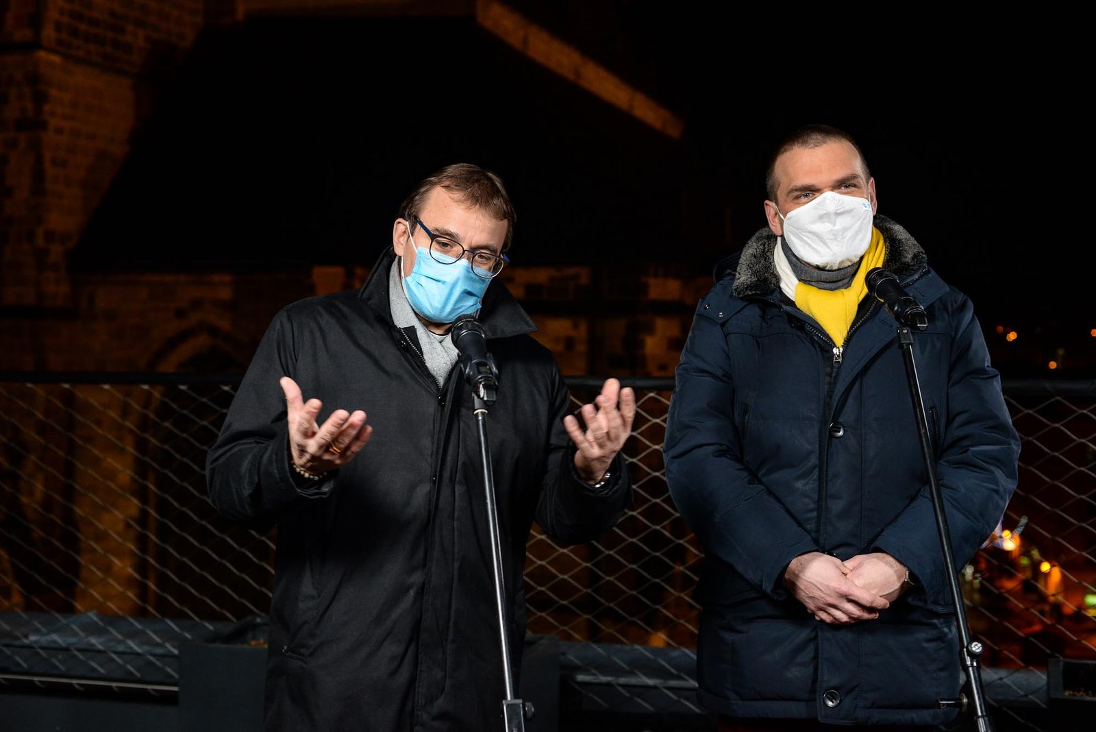 Rozsvícení vánočního stromu v Plzni (foto: M. Pecuch, 29.11.2020)