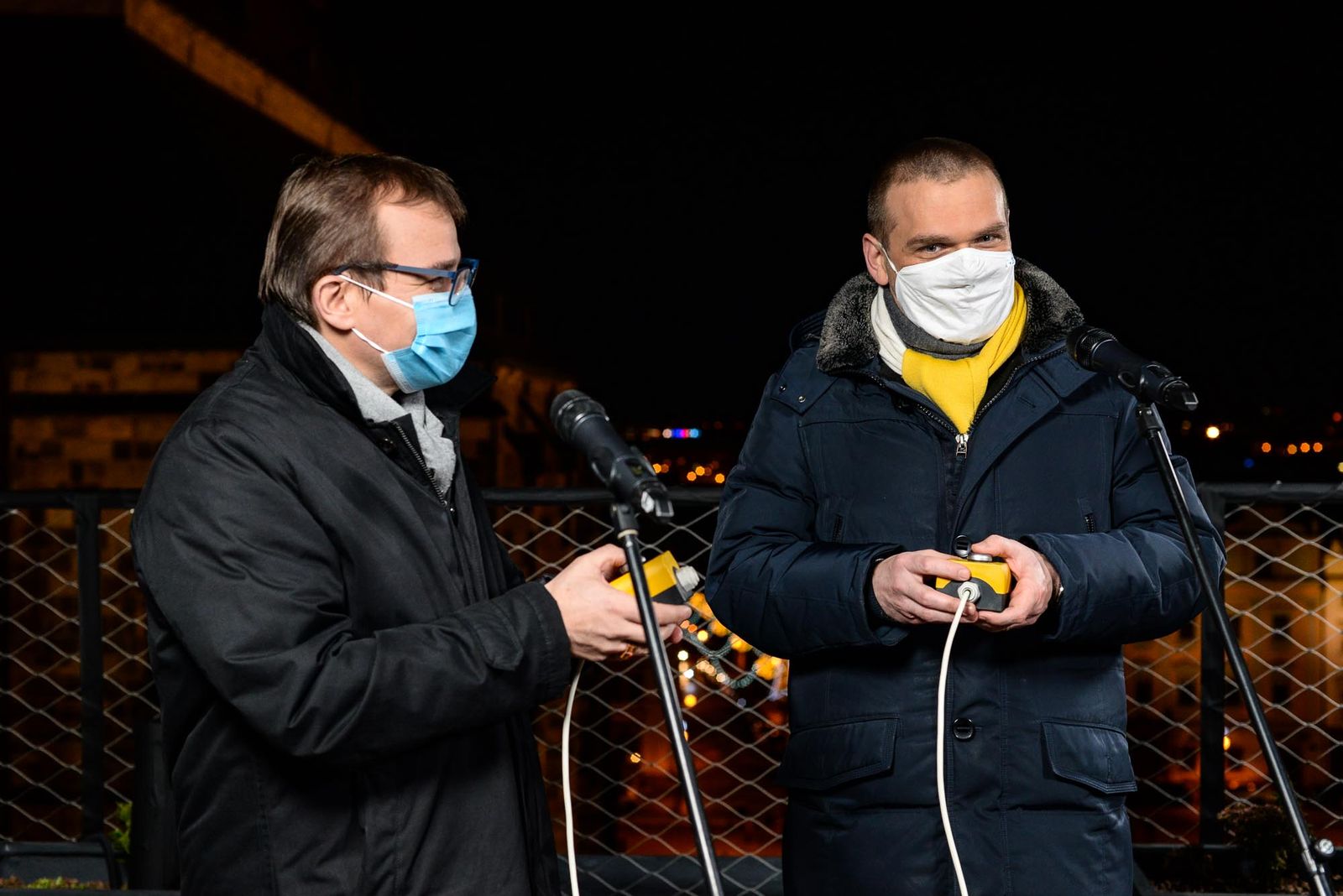 Rozsvícení vánočního stromu v Plzni (foto: M. Pecuch, 29.11.2020)