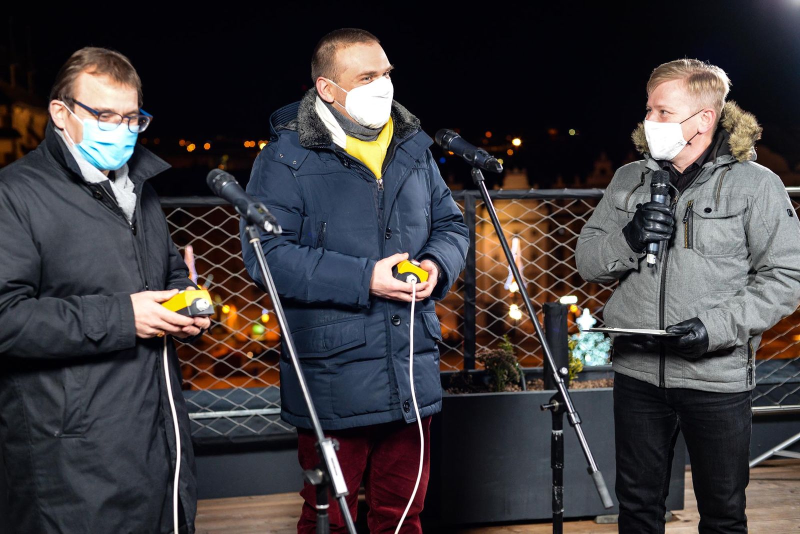 Rozsvícení vánočního stromu v Plzni (foto: M. Pecuch, 29.11.2020)