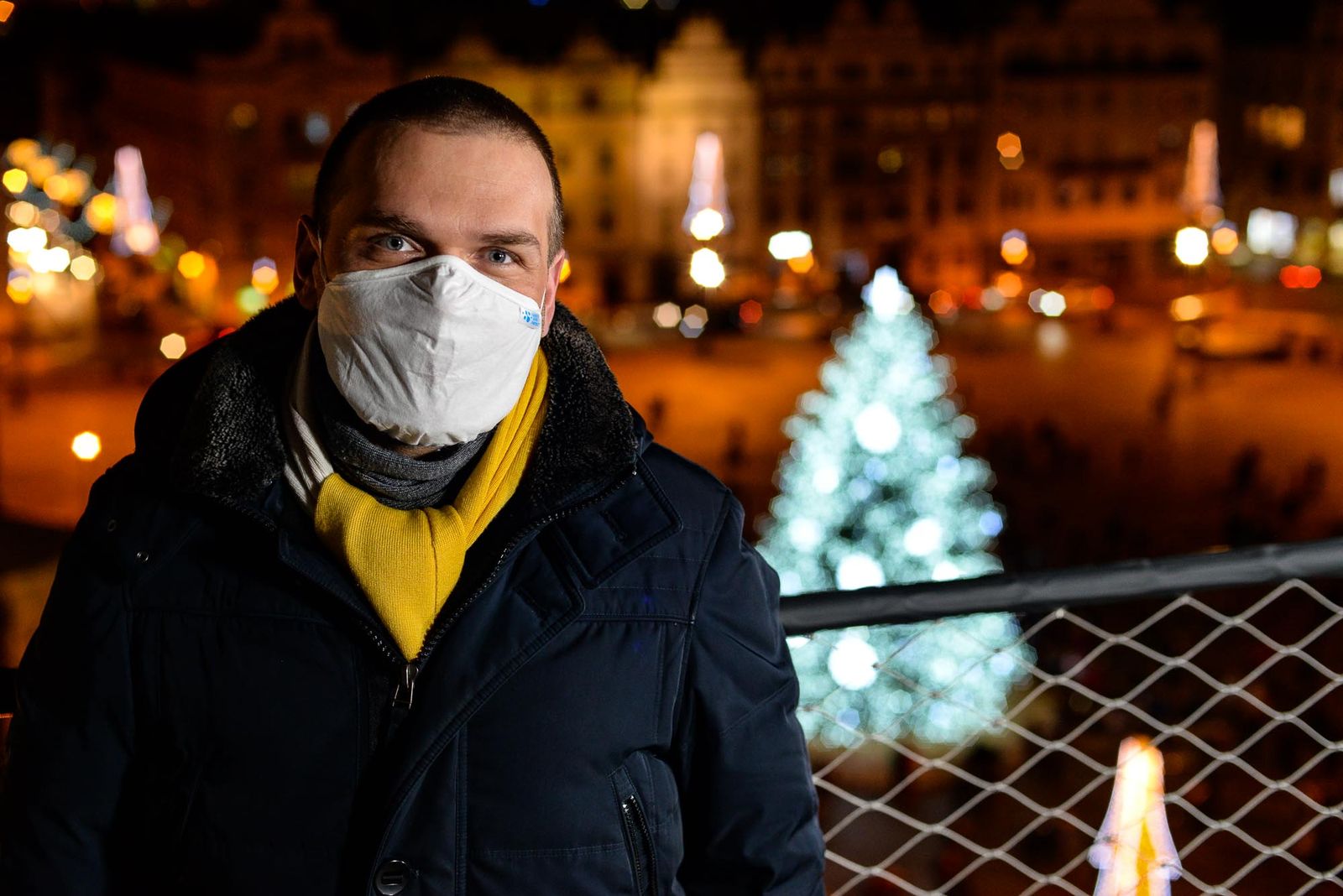 Rozsvícení vánočního stromu v Plzni (foto: M. Pecuch, 29.11.2020)