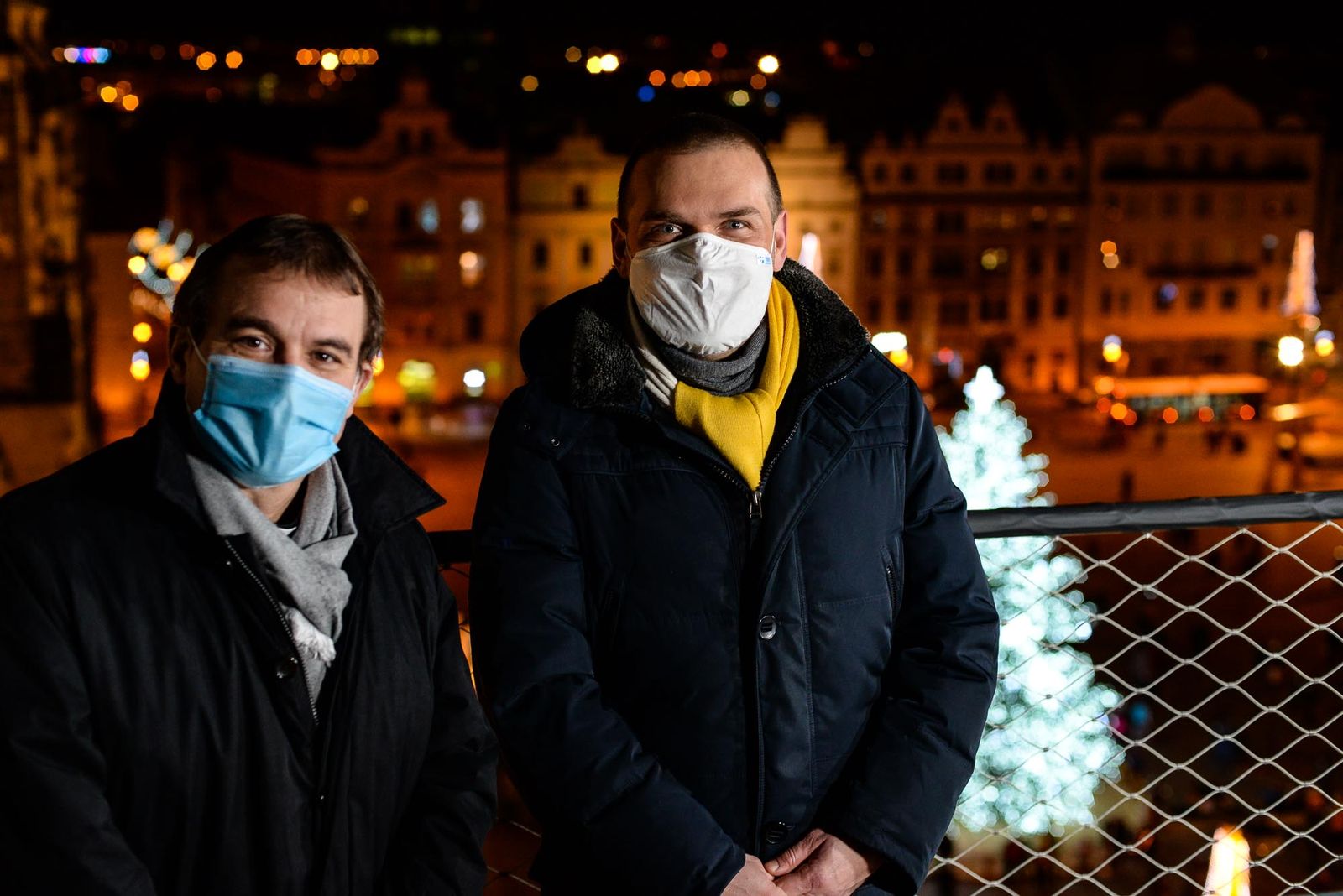 Rozsvícení vánočního stromu v Plzni (foto: M. Pecuch, 29.11.2020)