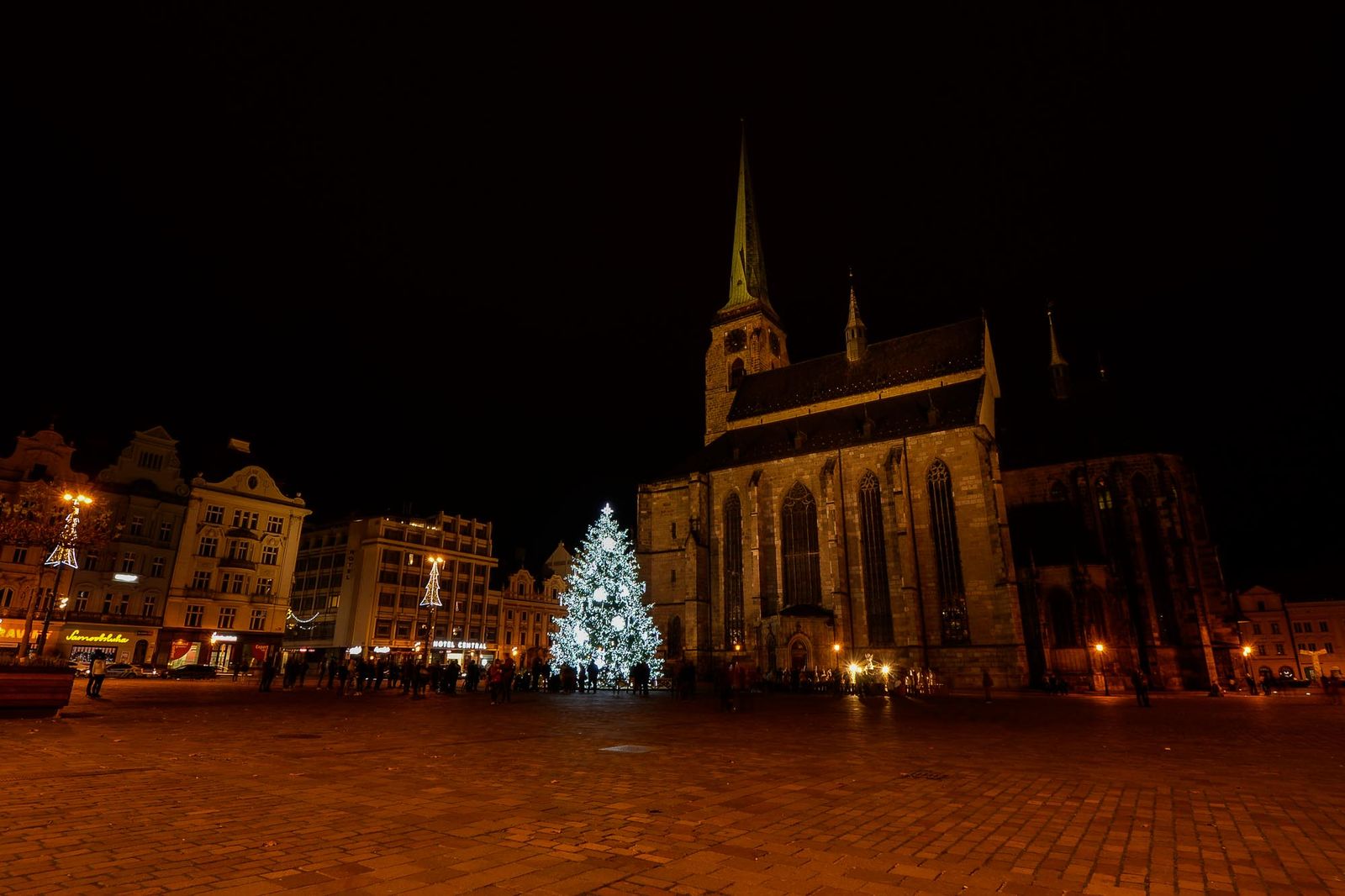 Rozsvícení vánočního stromu v Plzni (foto: M. Pecuch, 29.11.2020)