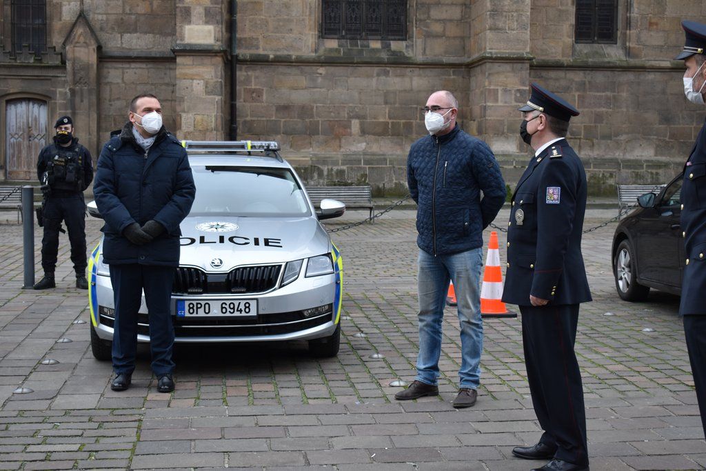 Nový vůz pro PČR (foto: M. Fialová, 11. 12. 2020)