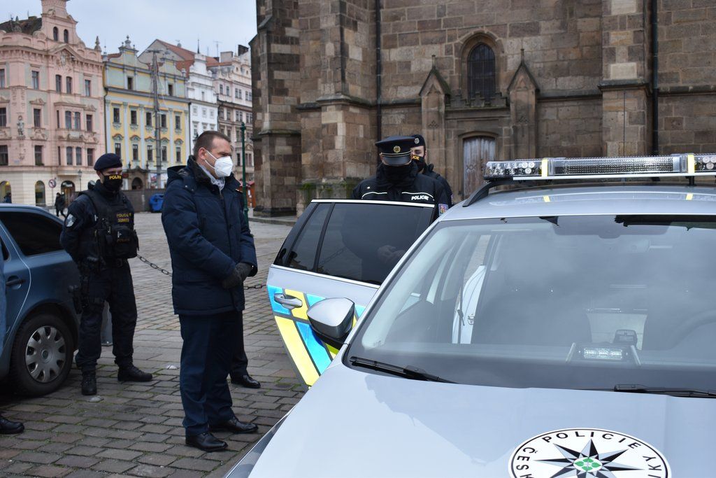 Nový vůz pro PČR (foto: M. Fialová, 11. 12. 2020)