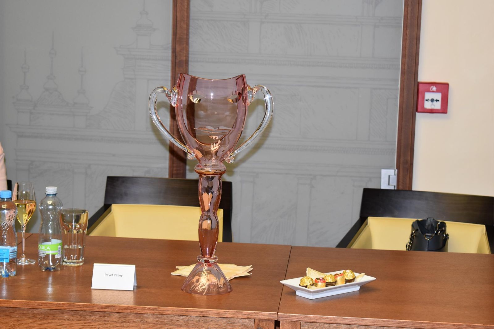 Držitel Ceny Thálie 2020 Pavel Režný obdržel stříbrnou pamětní medaili města Plzně (foto: A. Jarošová, 11.12.2020)