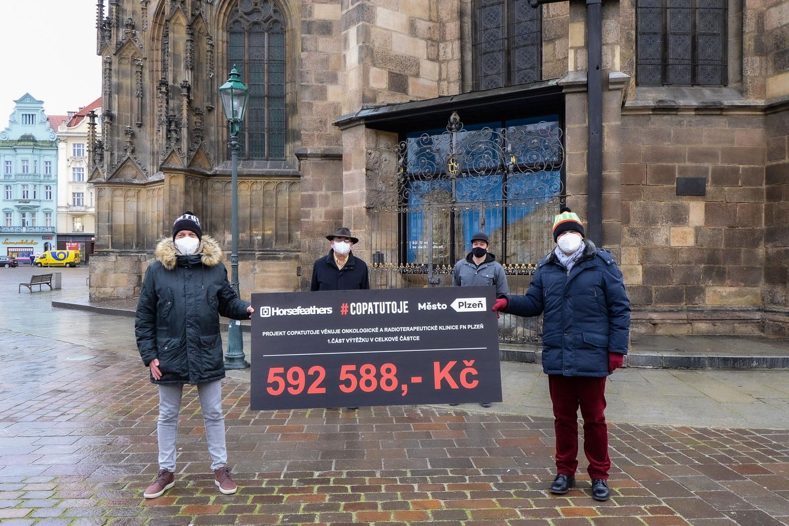 Plzeňská #Copatutoje vynesla už téměř 600 tisíc pro onkologickou kliniku (foto: M. Pecuch, 2.2.2021)