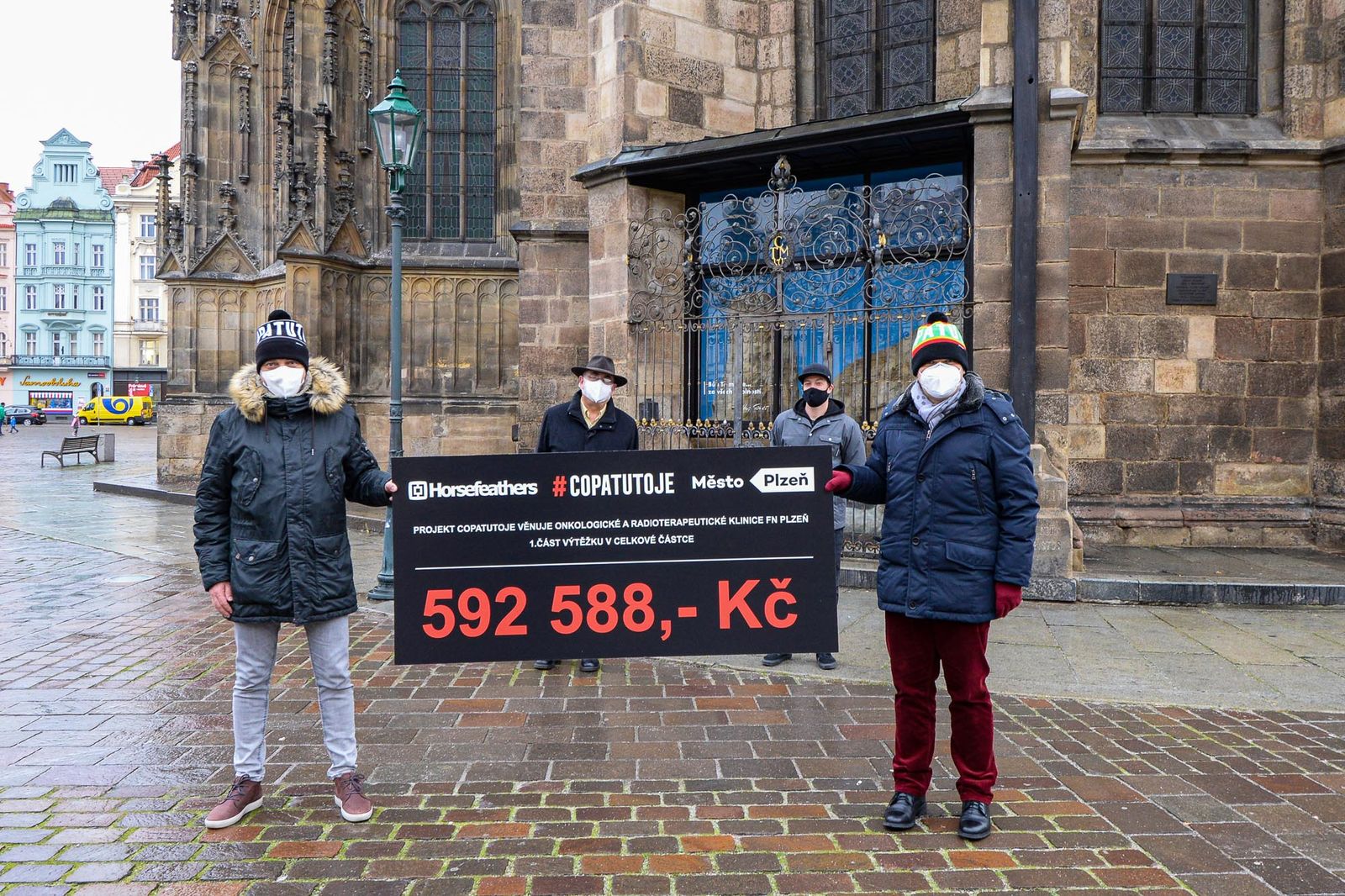 Plzeňská #Copatutoje vynesla už téměř 600 tisíc pro onkologickou kliniku (foto: M. Pecuch, 2.2.2021)