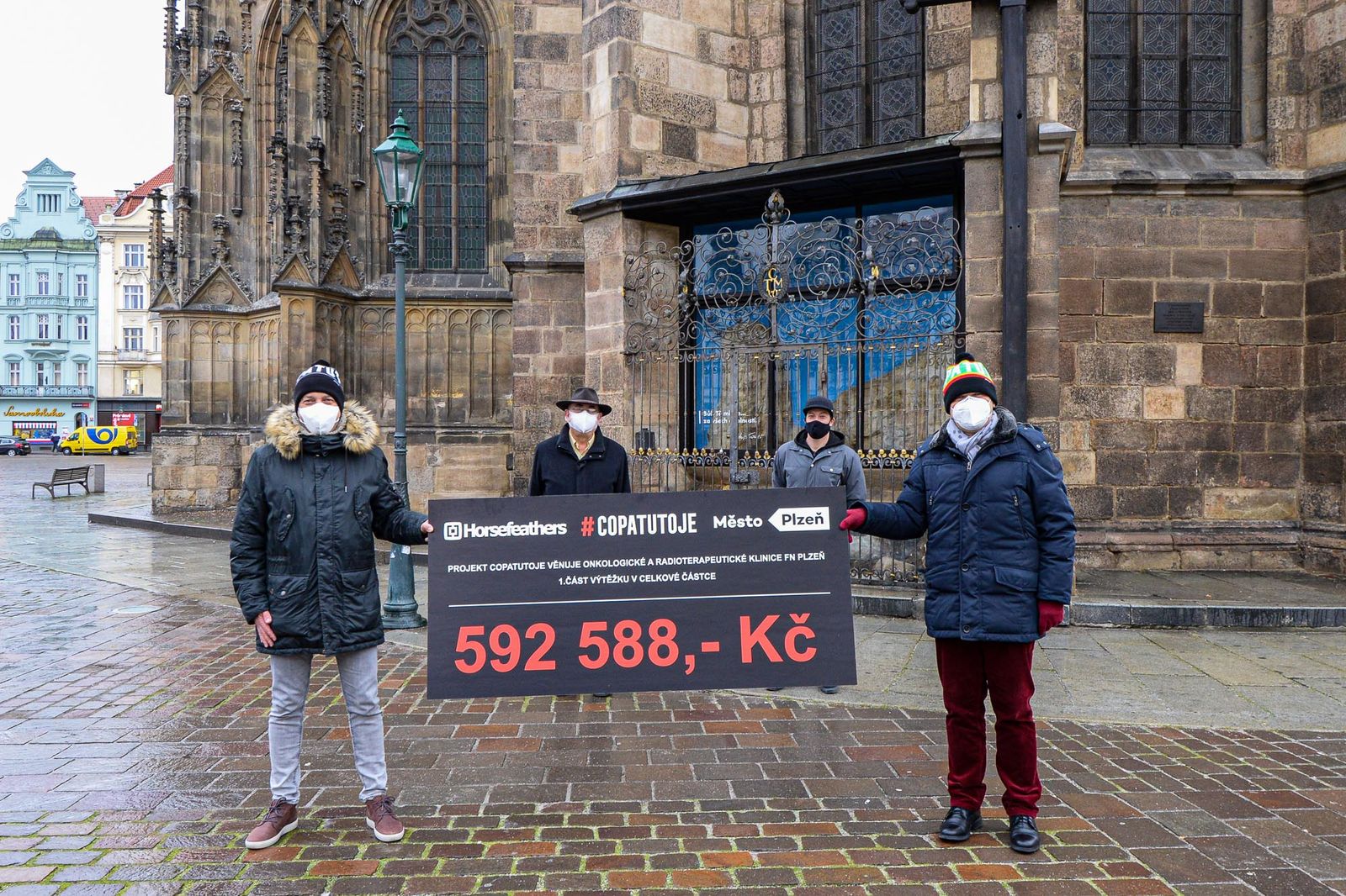 Plzeňská #Copatutoje vynesla už téměř 600 tisíc pro onkologickou kliniku (foto: M. Pecuch, 2.2.2021)