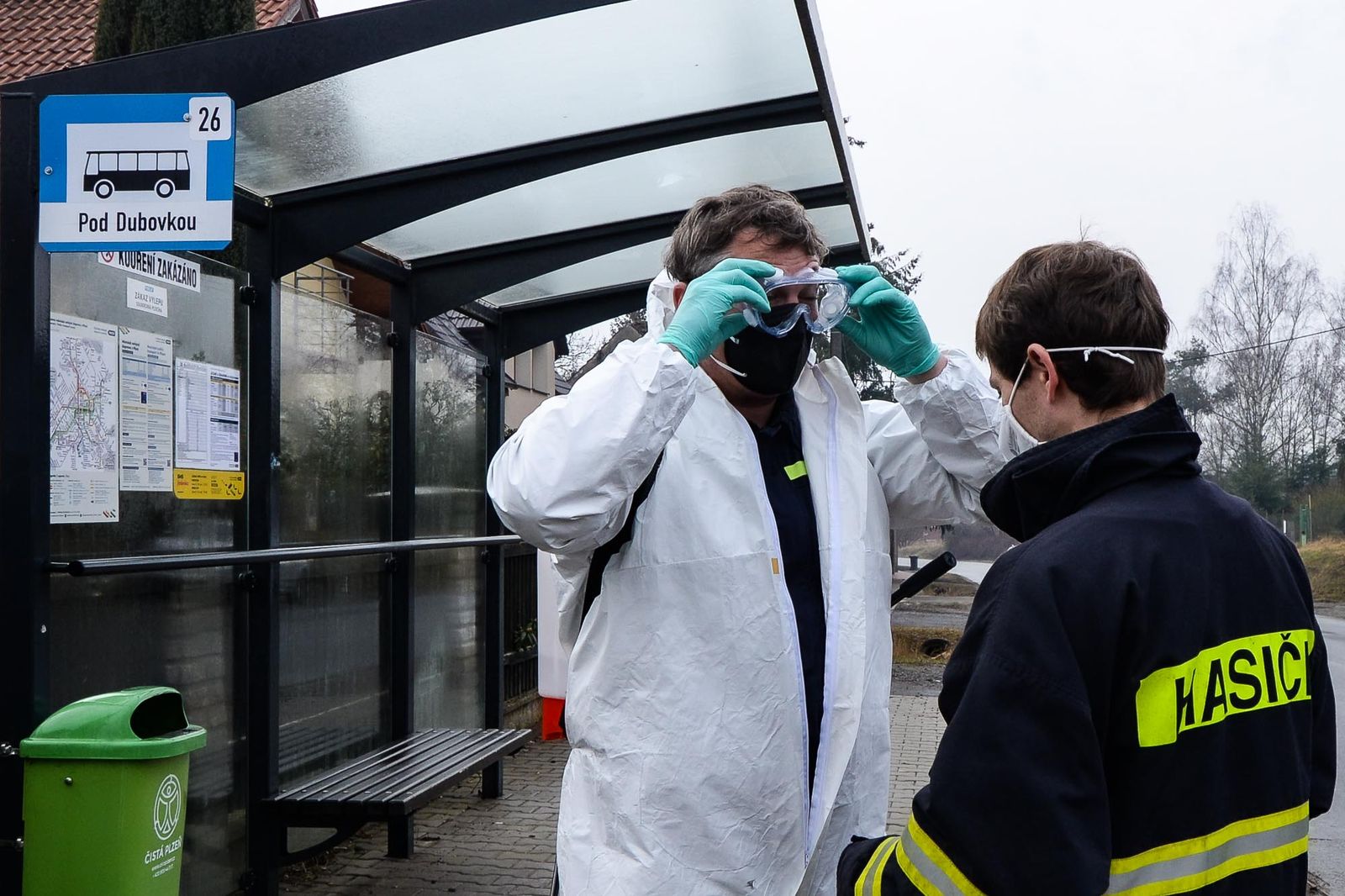 Plzeň plošně dezinfikuje vnější veřejné prostory (ilustrační foto z MO Plzeň 10-Lhota a Borský park: M. Pecuch, 8.3.2021)