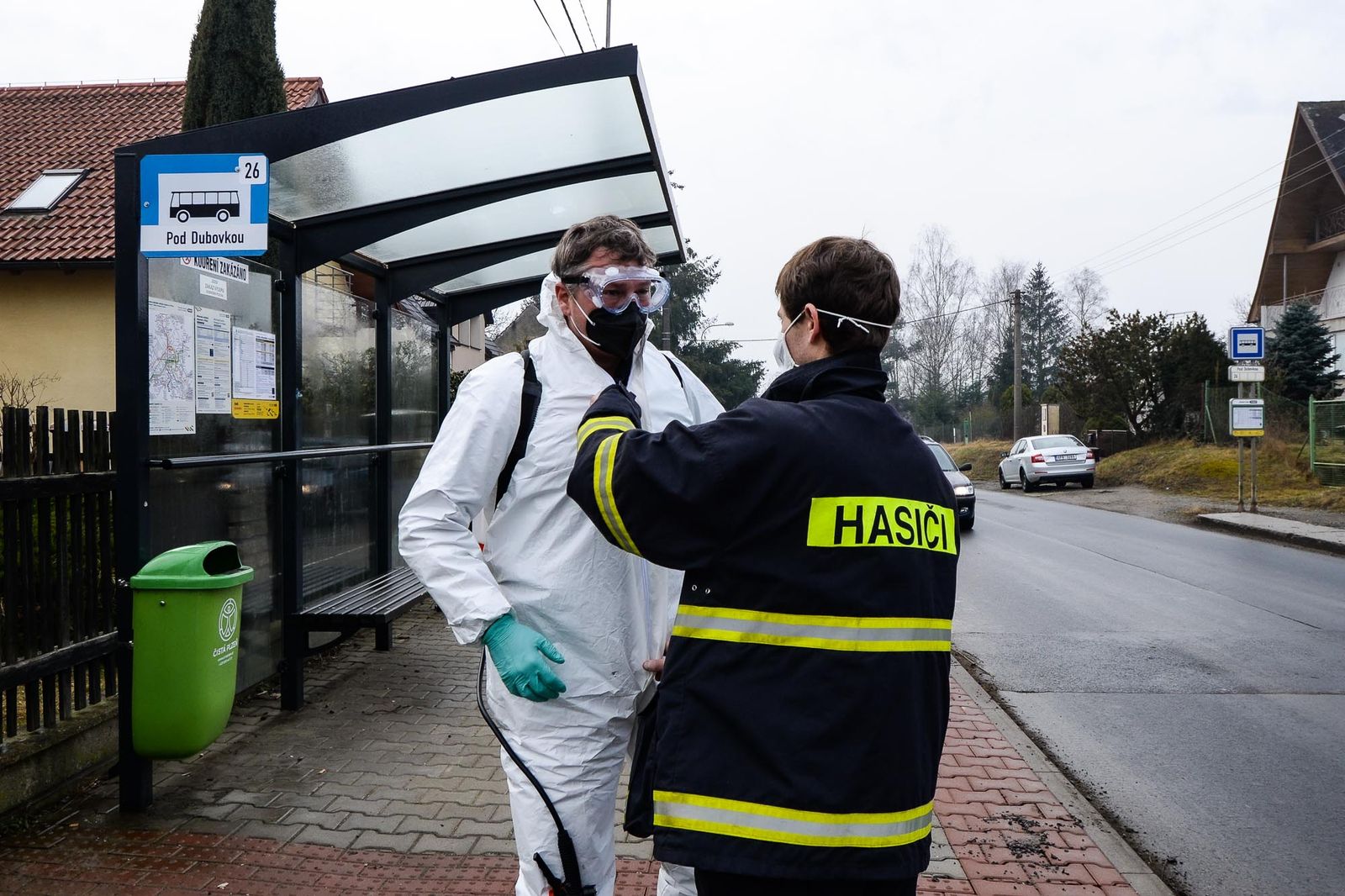 Plzeň plošně dezinfikuje vnější veřejné prostory (ilustrační foto z MO Plzeň 10-Lhota a Borský park: M. Pecuch, 8.3.2021)