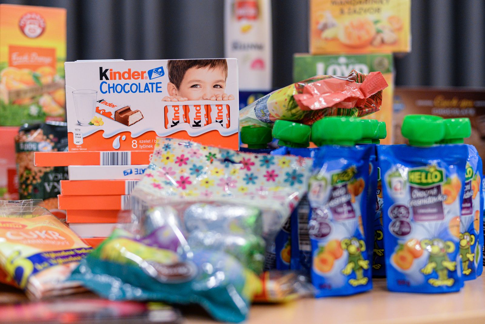 Ve sbírce Nový začátek se shromáždilo rekordní množství potravin i drogerie (foto: M. Pecuch / Odbor sociálních služeb MMP/ 2021)