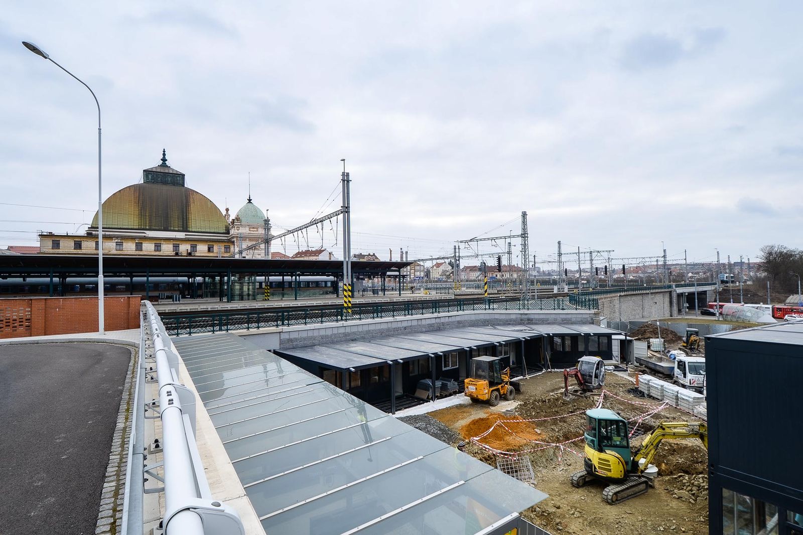 Plzeň bude mít novou vstupní bránu do města u Hlavního nádraží (foto: M. Pecuch, 23.3.2021)