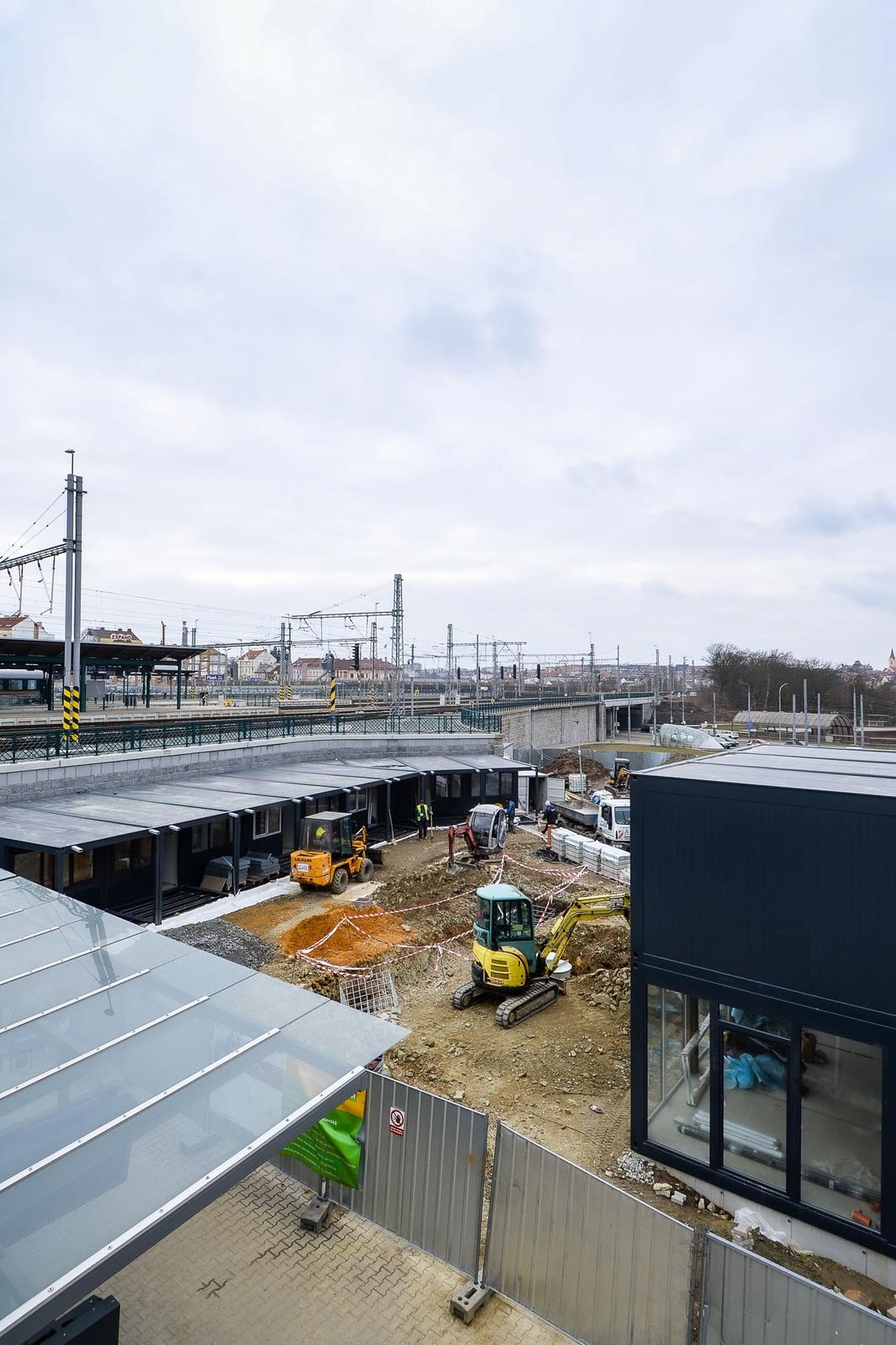 Plzeň bude mít novou vstupní bránu do města u Hlavního nádraží (foto: M. Pecuch, 23.3.2021)