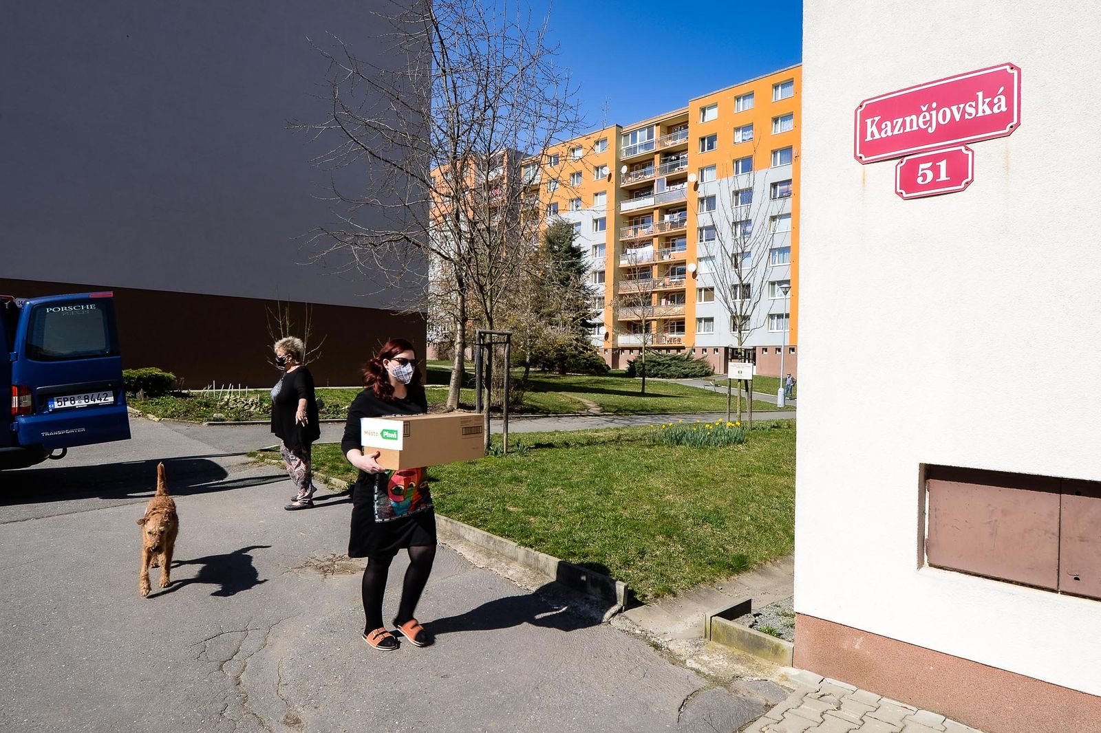 Město poděkovalo Totemu za služby v době pandemie (foto: M. Pecuch, 31.3.2021)