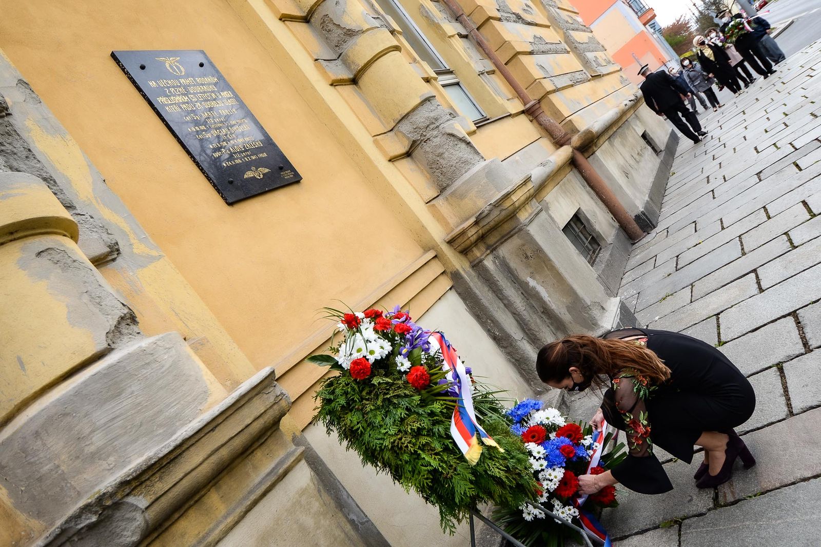 Slavnosti svobody 2021 - Pietní akt na Habrmannově náměstí a v parku (foto: M. Pecuch, 4.5.2021)
