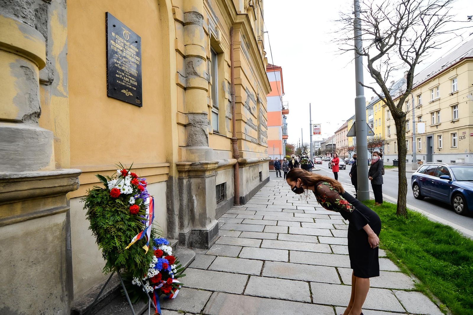 Slavnosti svobody 2021 - Pietní akt na Habrmannově náměstí a v parku (foto: M. Pecuch, 4.5.2021)