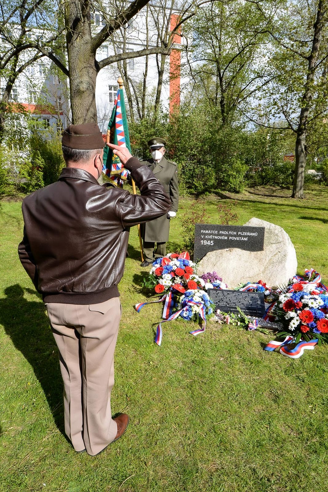 Slavnosti svobody 2021 - Pietní akty na nám. Míru / Studio Měšťanská beseda (foto: M. Pecuch, 5.5.2021)