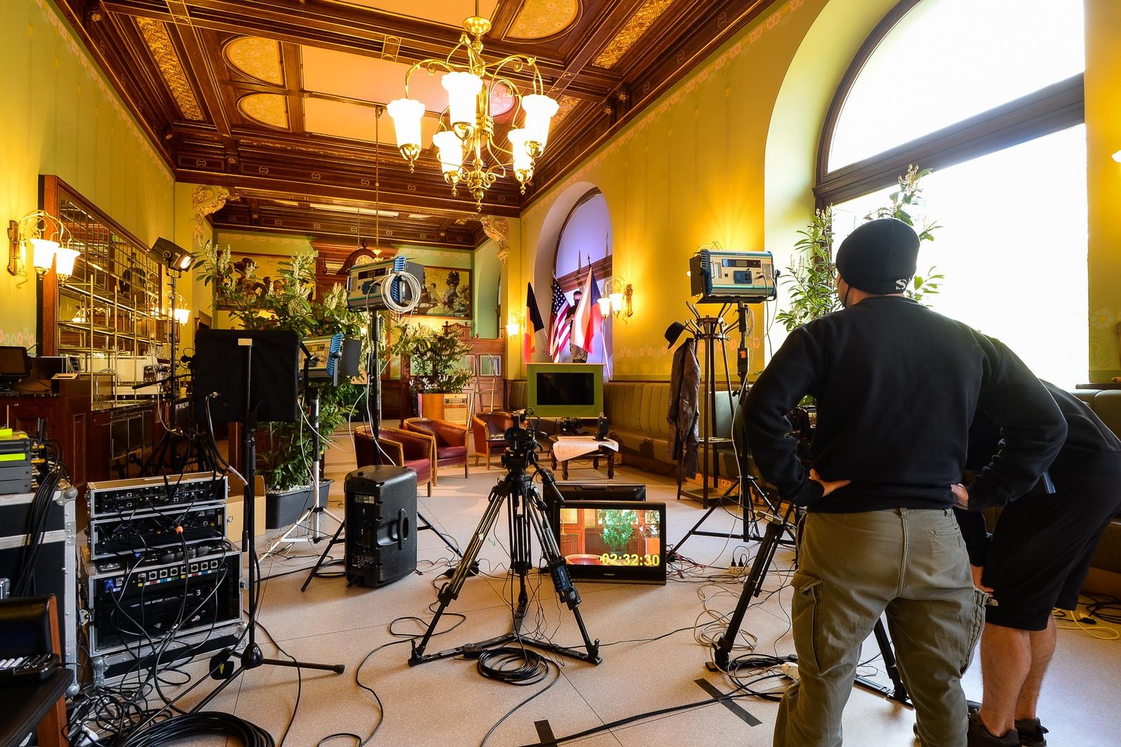 Slavnosti svobody 2021 - Pietní akty na nám. Míru / Studio Měšťanská beseda (foto: M. Pecuch, 5.5.2021)