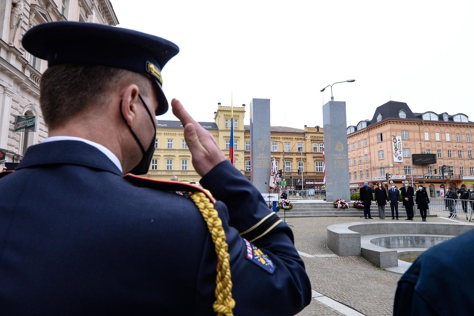 Slavnosti svobody 2021 - Pietní akt Díky, Ameriko! (foto: M. Pecuch, 6.5.2021)