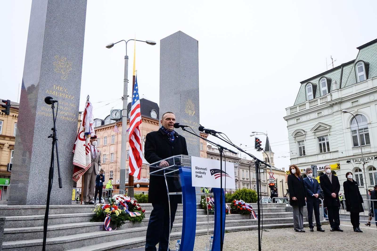 Slavnosti svobody 2021 - Pietní akt Díky, Ameriko! (foto: M. Pecuch, 6.5.2021)