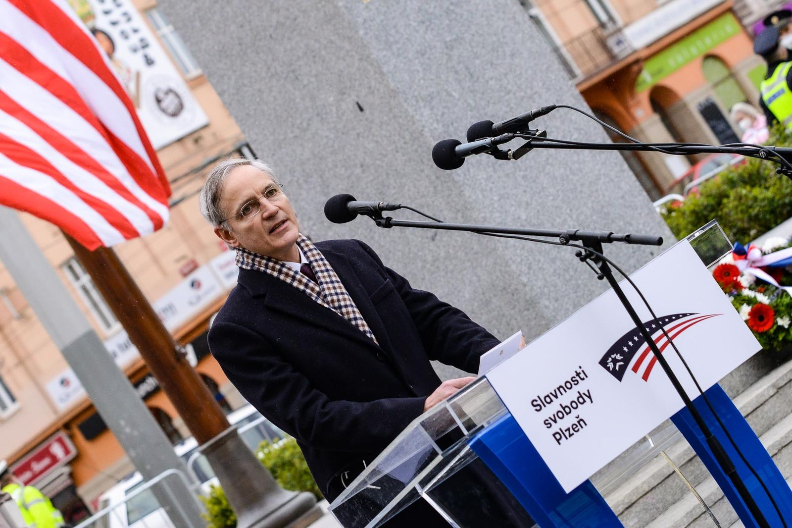 Slavnosti svobody 2021 - Pietní akt Díky, Ameriko! (foto: M. Pecuch, 6.5.2021)