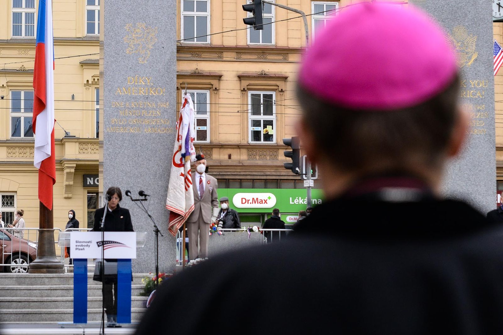 Slavnosti svobody 2021 - Pietní akt Díky, Ameriko! (foto: M. Pecuch, 6.5.2021)