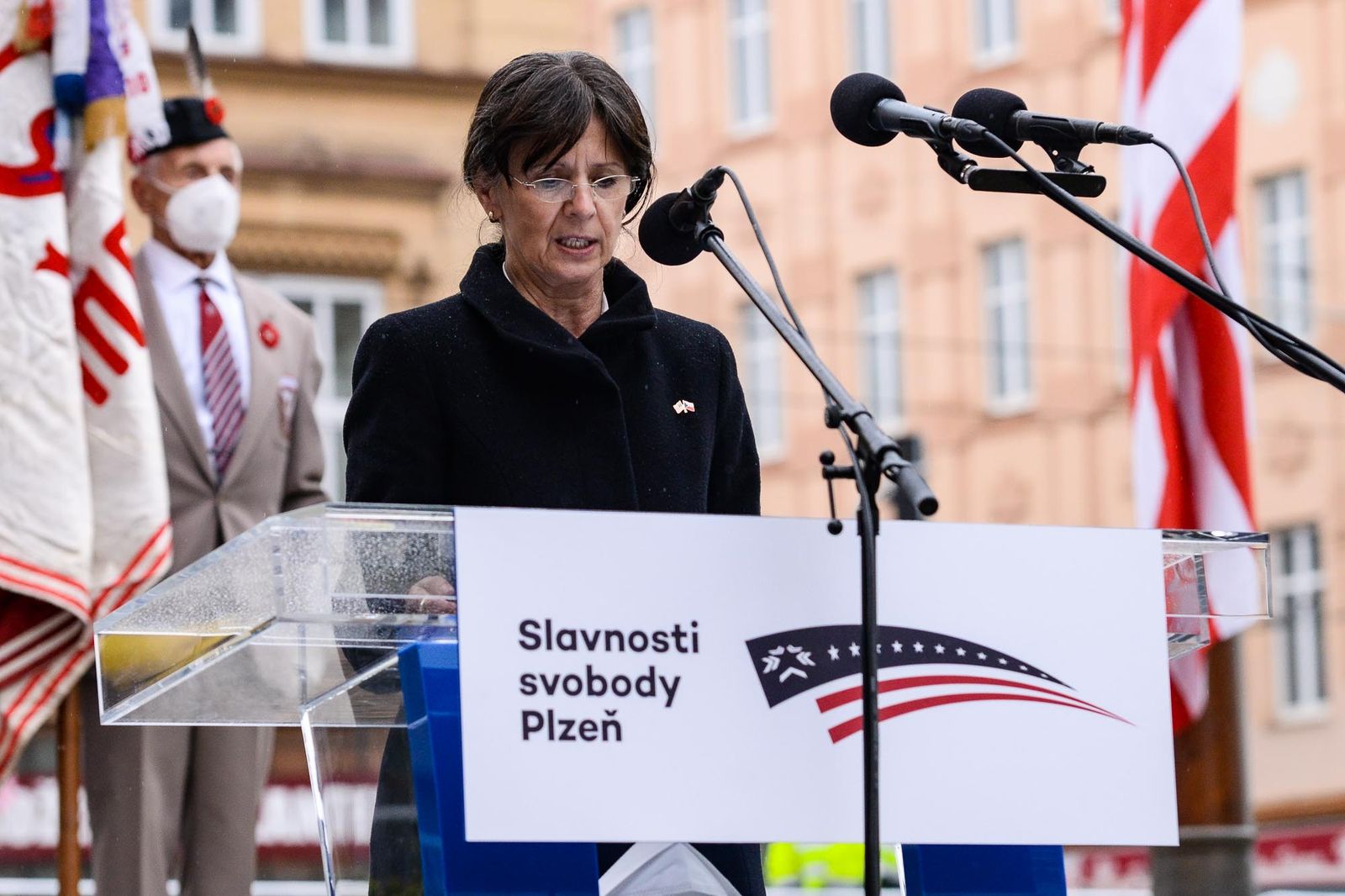 Slavnosti svobody 2021 - Pietní akt Díky, Ameriko! (foto: M. Pecuch, 6.5.2021)