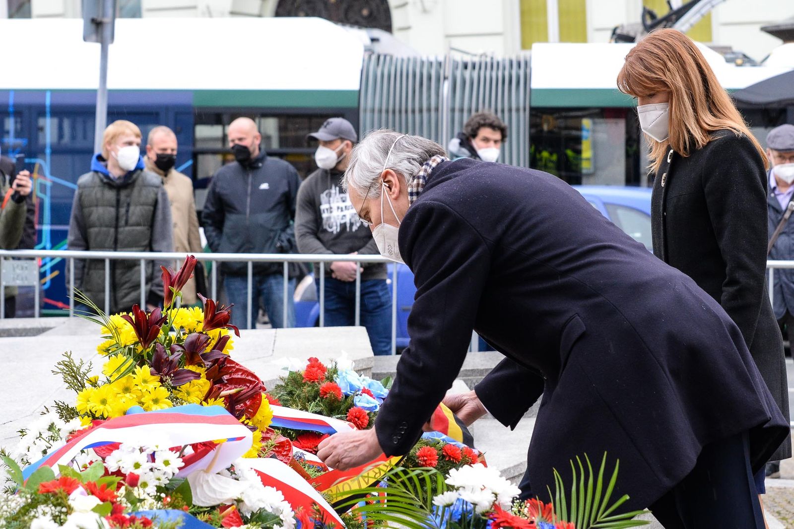 Slavnosti svobody 2021 - Pietní akt Díky, Ameriko! (foto: M. Pecuch, 6.5.2021)