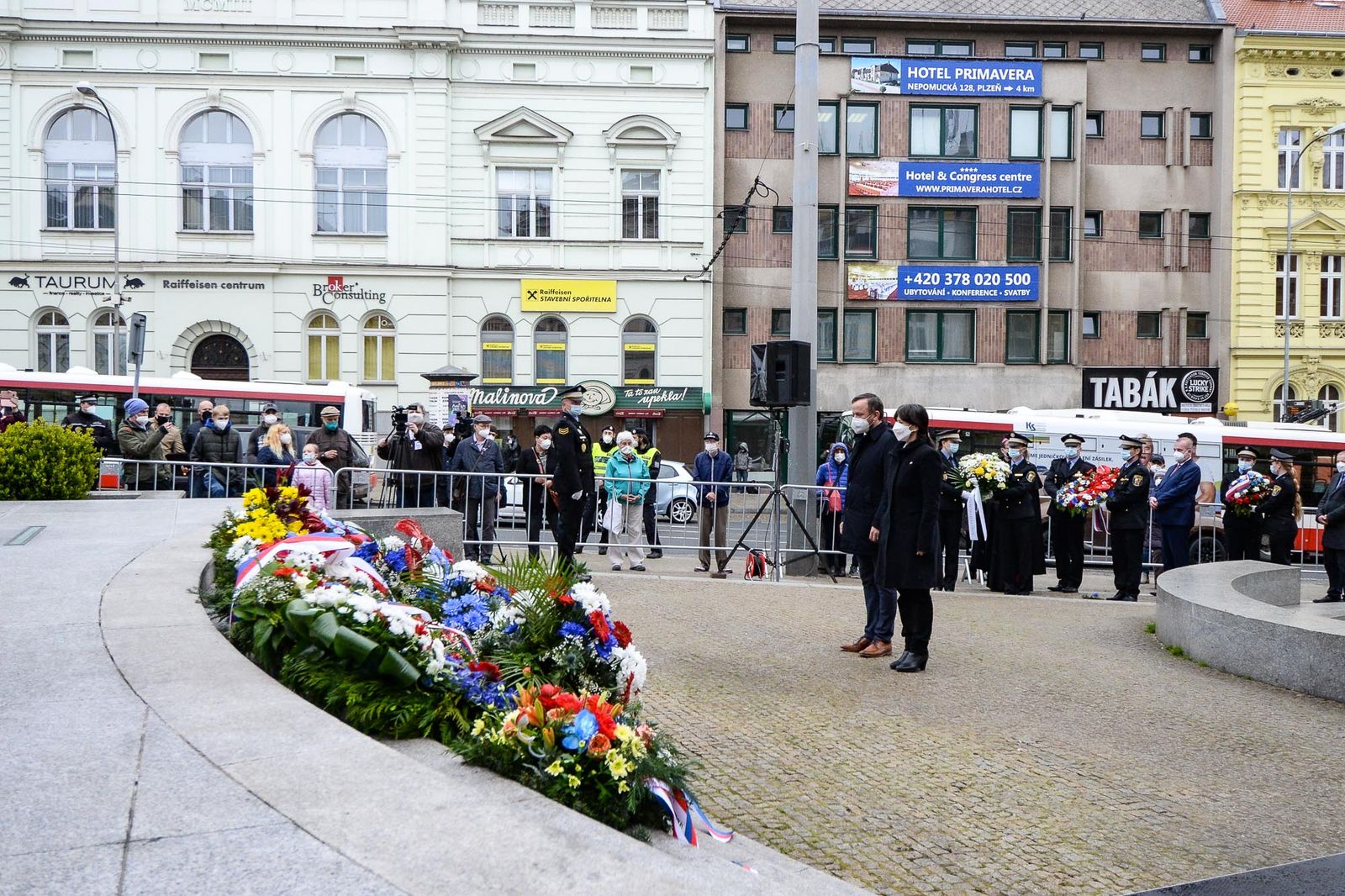 Slavnosti svobody 2021 - Pietní akt Díky, Ameriko! (foto: M. Pecuch, 6.5.2021)