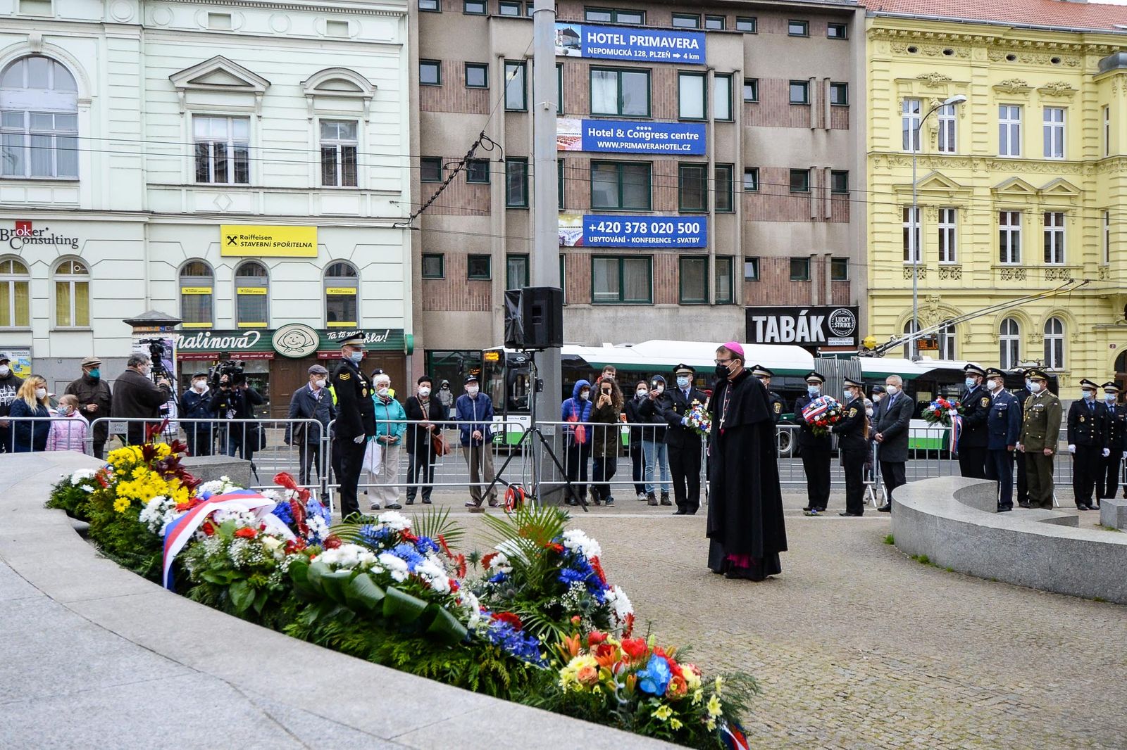 Slavnosti svobody 2021 - Pietní akt Díky, Ameriko! (foto: M. Pecuch, 6.5.2021)