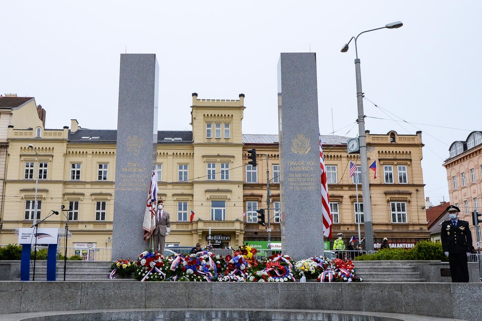 Slavnosti svobody 2021 - Pietní akt Díky, Ameriko! (foto: M. Pecuch, 6.5.2021)