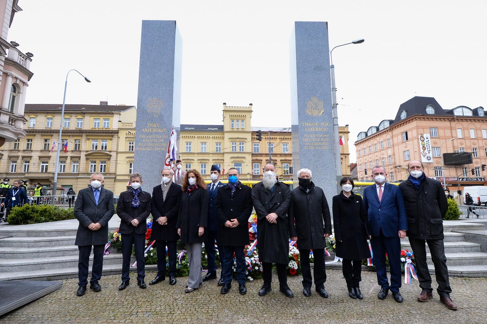 Slavnosti svobody 2021 - Pietní akt Díky, Ameriko! (foto: M. Pecuch, 6.5.2021)
