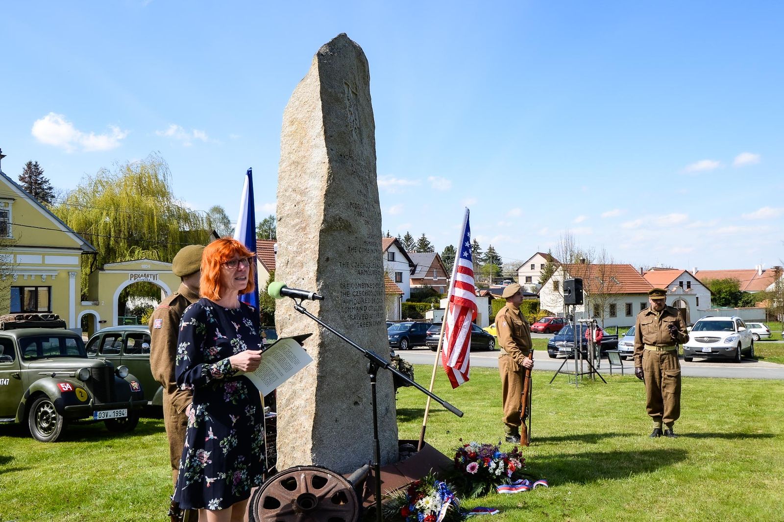 Slavnosti svobody 2021 - Pietní akt v Kyšicích (foto: M. Pecuch, 8.5.2021)