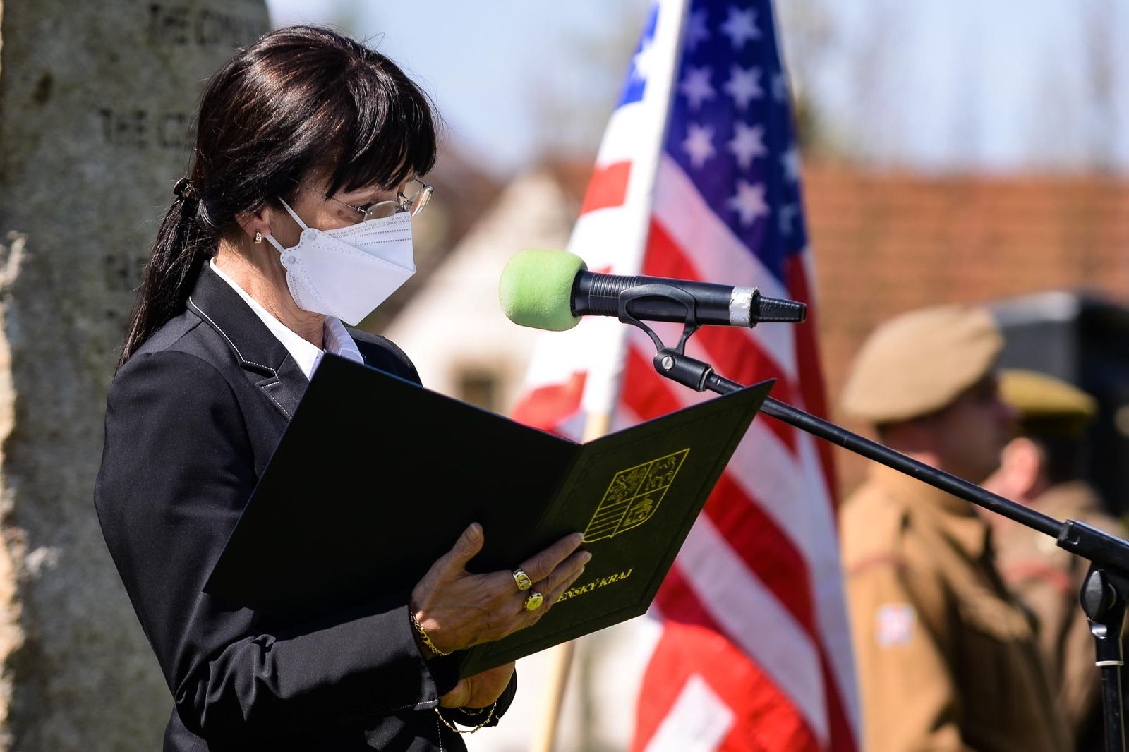 Slavnosti svobody 2021 - Pietní akt v Kyšicích (foto: M. Pecuch, 8.5.2021)