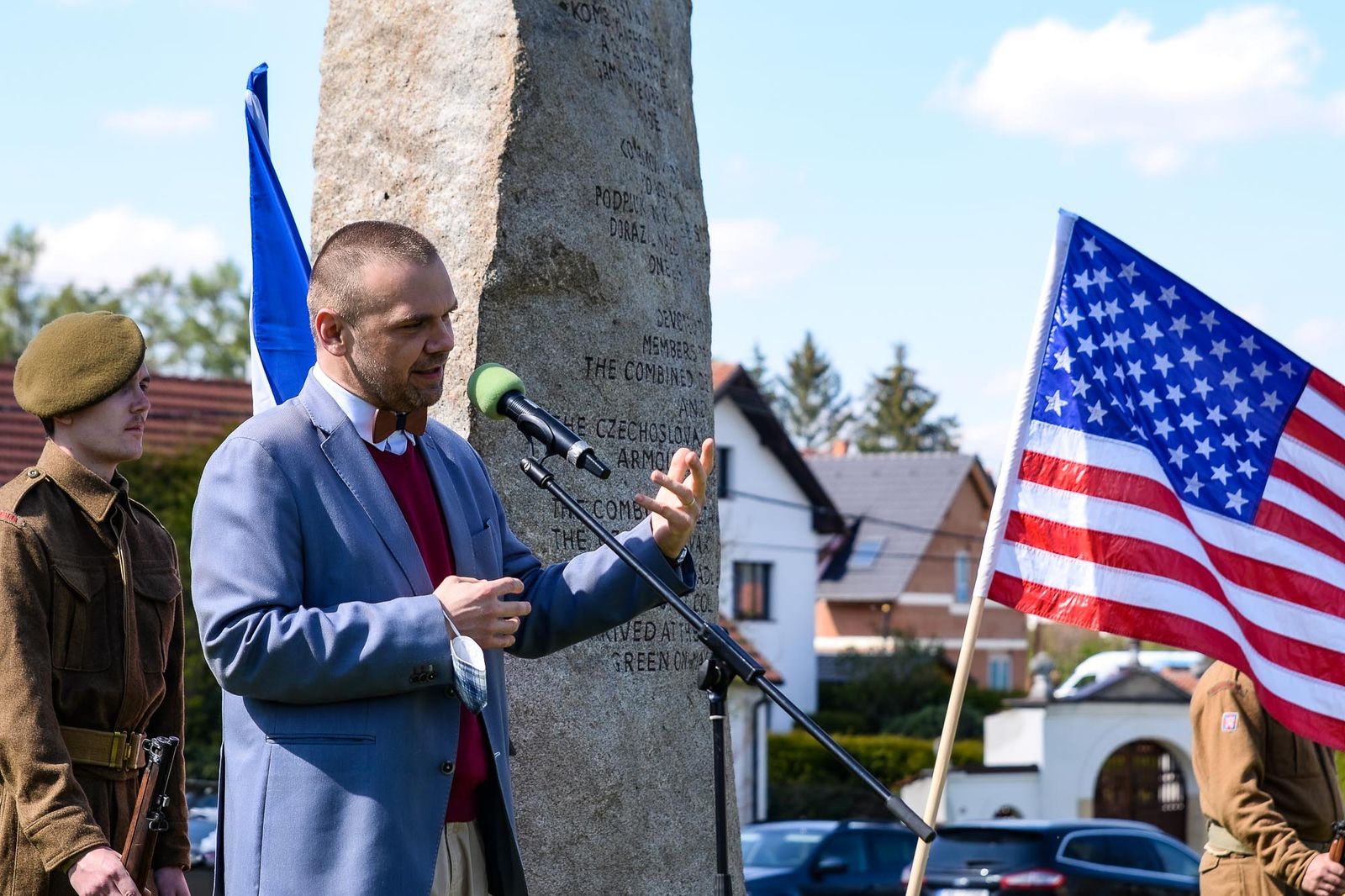 Slavnosti svobody 2021 - Pietní akt v Kyšicích (foto: M. Pecuch, 8.5.2021)