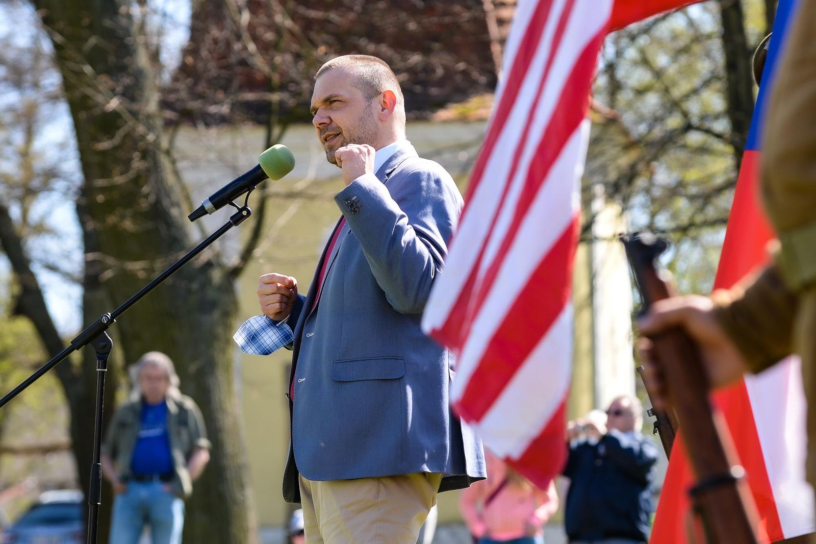 Slavnosti svobody 2021 - Pietní akt v Kyšicích (foto: M. Pecuch, 8.5.2021)