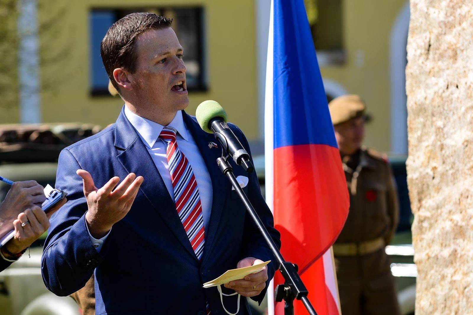 Slavnosti svobody 2021 - Pietní akt v Kyšicích (foto: M. Pecuch, 8.5.2021)