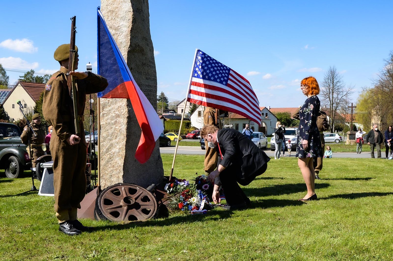 Slavnosti svobody 2021 - Pietní akt v Kyšicích (foto: M. Pecuch, 8.5.2021)