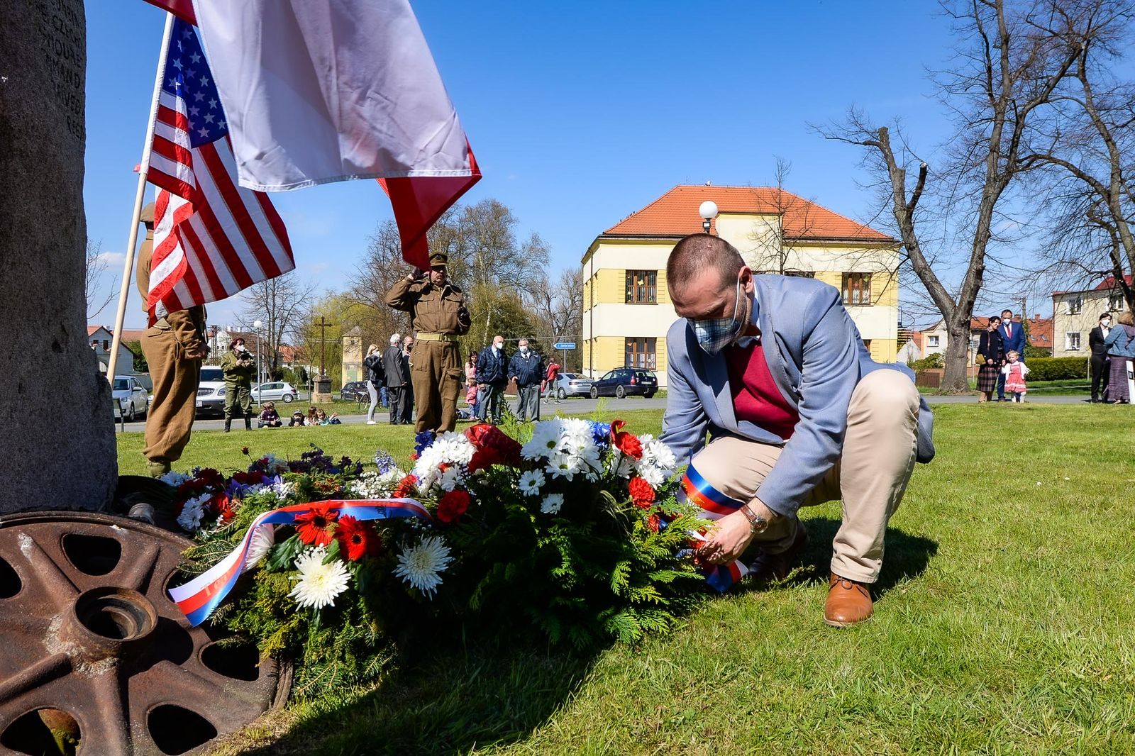 Slavnosti svobody 2021 - Pietní akt v Kyšicích (foto: M. Pecuch, 8.5.2021)