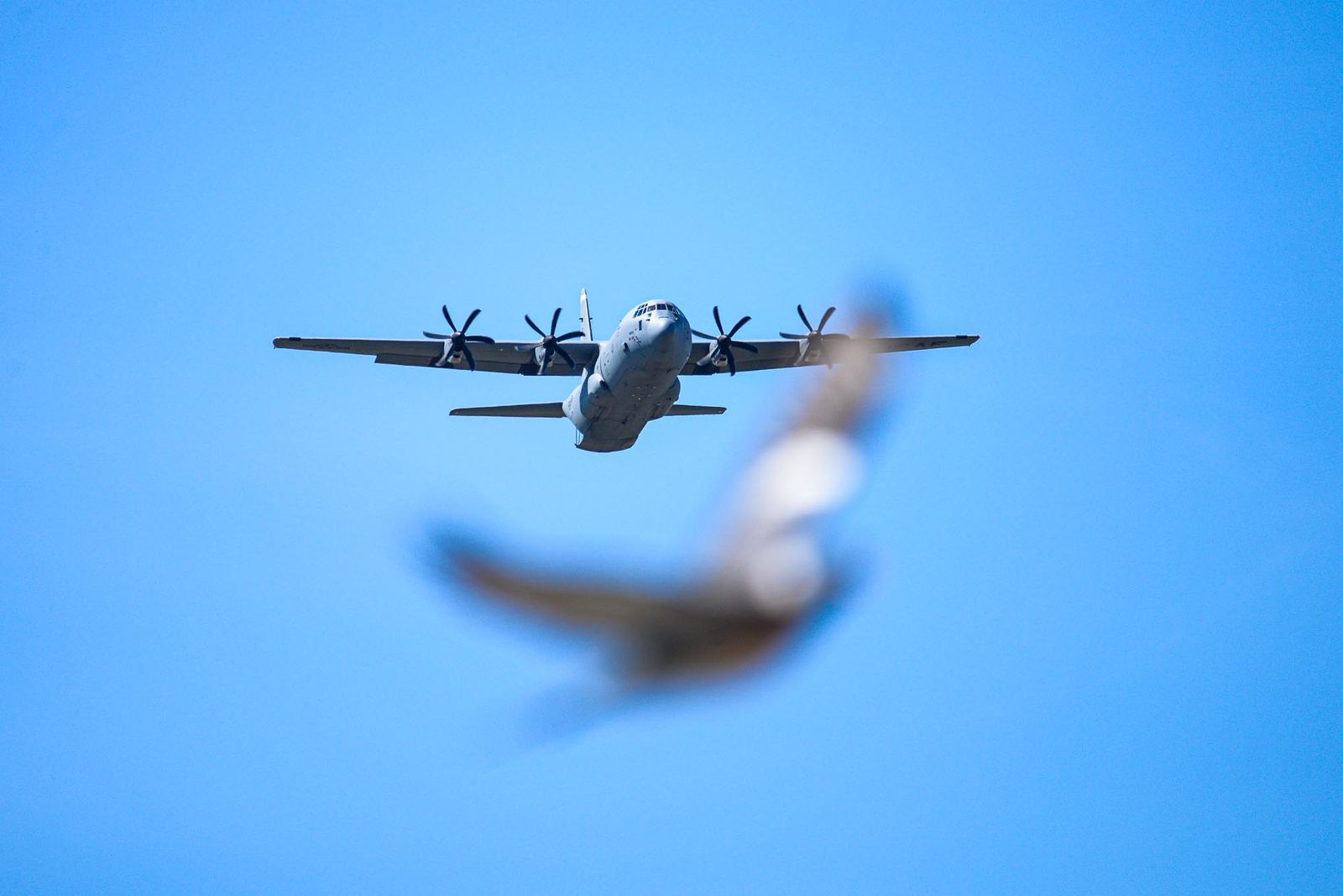 Slavnosti svobody 2021 - Přelety letadel a vrtulníku nad Plzni (foto: M. Pecuch, 9.5.2021)