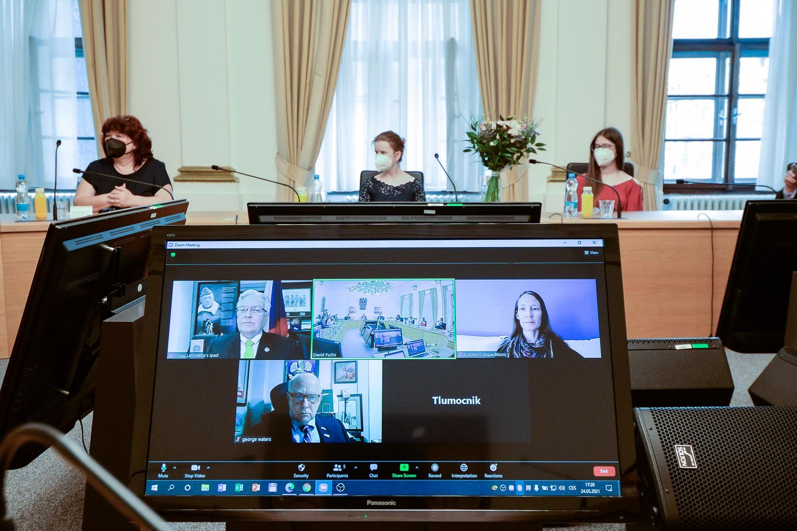 Držitelem stipendia generála Pattona je Simona Schmiedhuberová (foto: M. Pecuch, 24.5.2021)