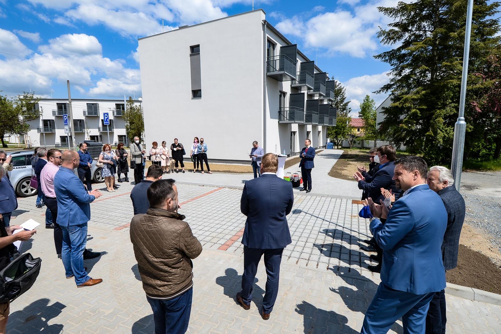 Dokončení 1. etapy bytového projektu v Zátiší (foto: M. Pecuch, 31.5.2021)
