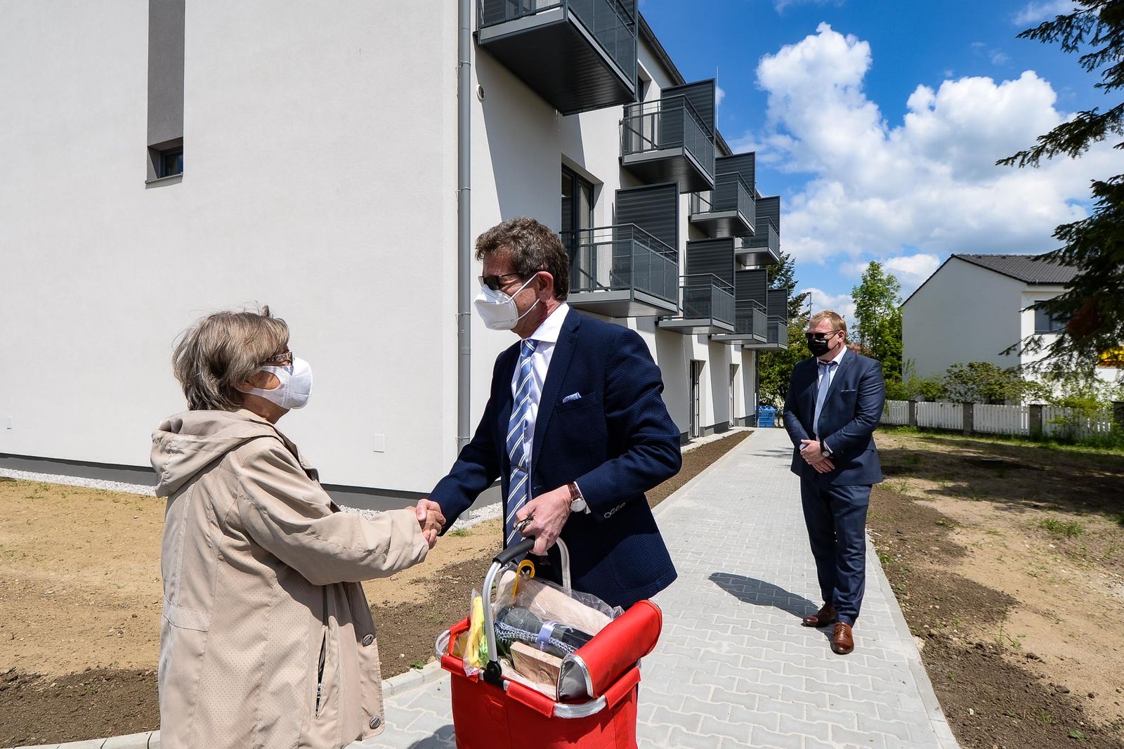 Dokončení 1. etapy bytového projektu v Zátiší (foto: M. Pecuch, 31.5.2021)