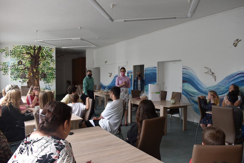 Oslava dětského dne nemohla chybět ani v Dětském domově Domino (foto: A. Jarošová, 1.6.2021)