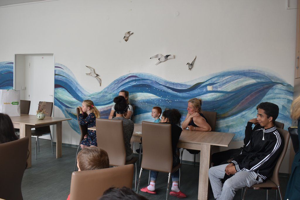 Oslava dětského dne nemohla chybět ani v Dětském domově Domino (foto: A. Jarošová, 1.6.2021)