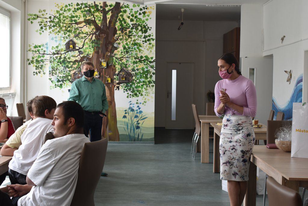 Oslava dětského dne nemohla chybět ani v Dětském domově Domino (foto: A. Jarošová, 1.6.2021)