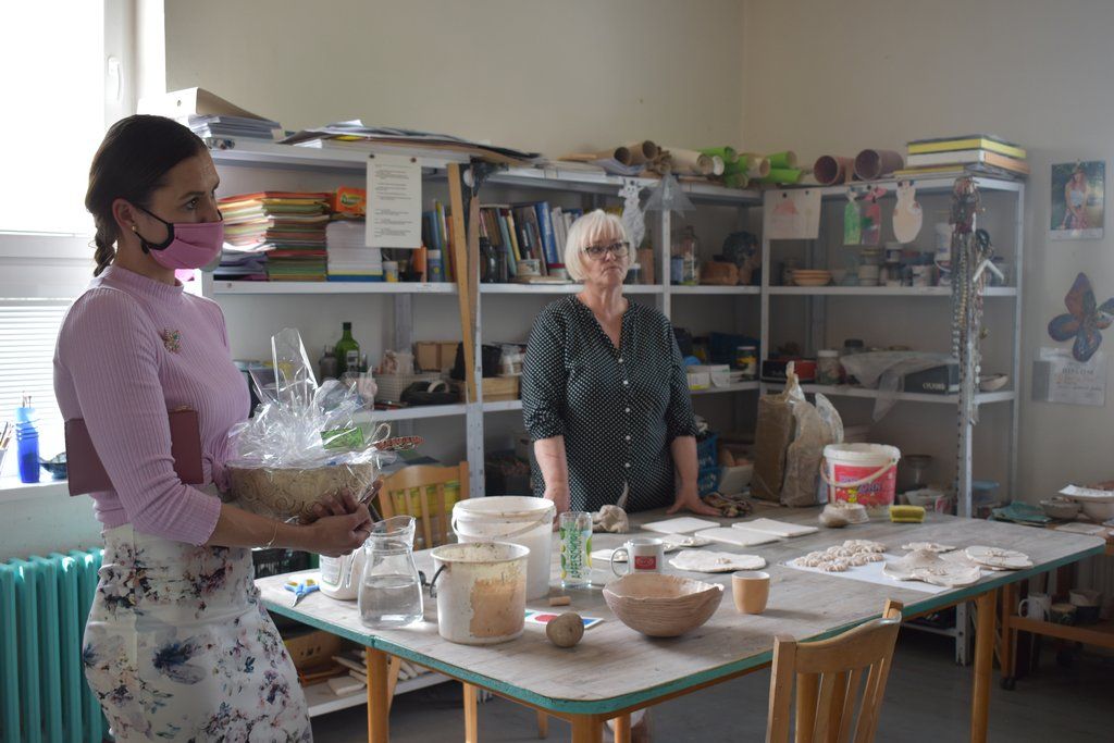 Oslava dětského dne nemohla chybět ani v Dětském domově Domino (foto: A. Jarošová, 1.6.2021)