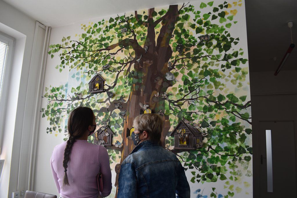 Oslava dětského dne nemohla chybět ani v Dětském domově Domino (foto: A. Jarošová, 1.6.2021)